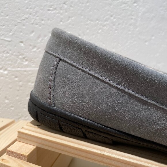 Lands End Men's Suede Moccasin Slippers - Picture 5 of 9